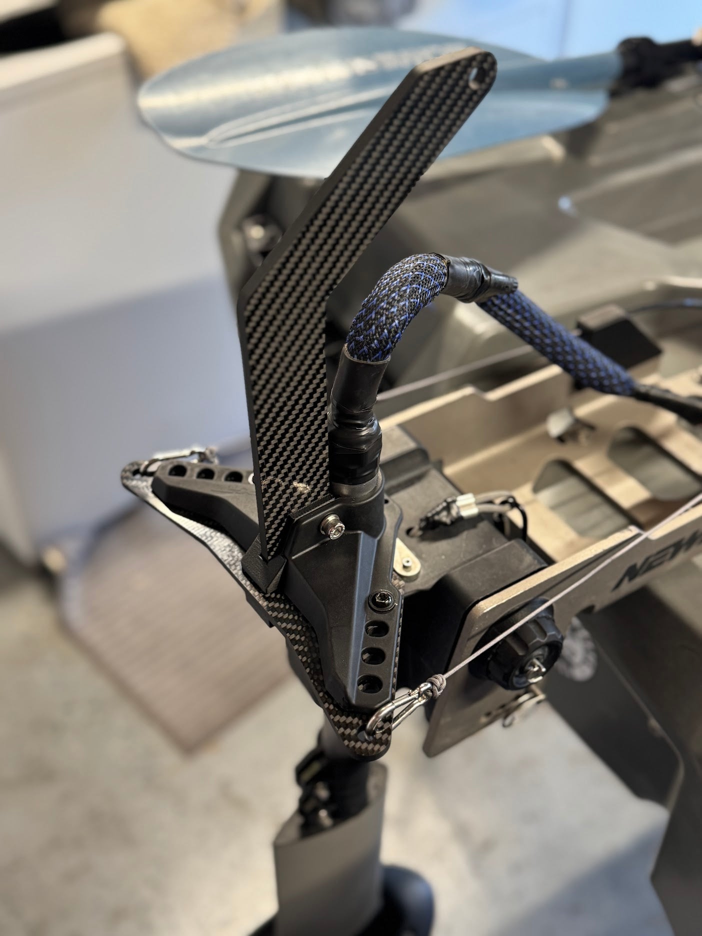 Newport Vessels Carbon Fiber Motor Steering Triangle and Lift Arm Kit (HD Motors)